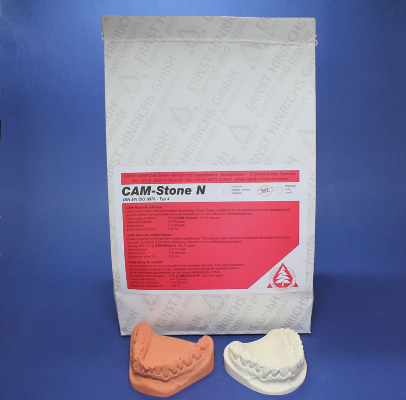 Gesso Cam-Stone N castanho avermelhado tipo IV saco 4x5kg